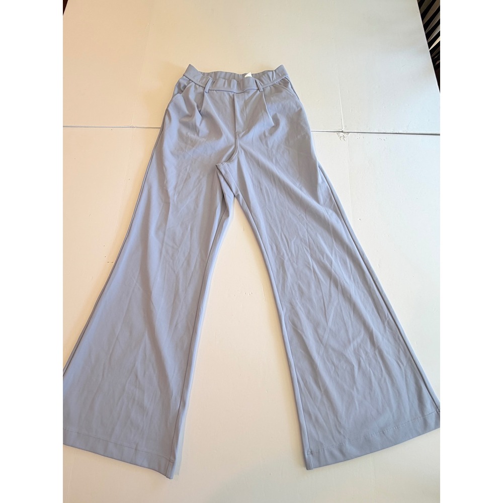 Halara High Waisted Wide Leg Trousers Periwinkle Blue Pleated Pants XS Regular